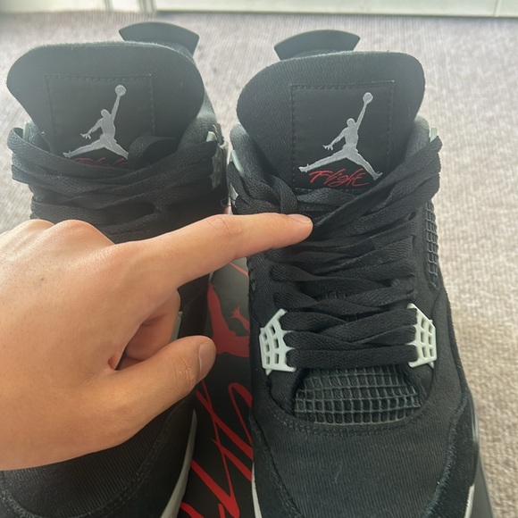 Air jordan 4 retro SE, Black Canvas colourway, size 10.5 - Picture 5 of 5